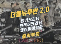 더올뉴투싼 2.0 출력부족, 연비저하 정비