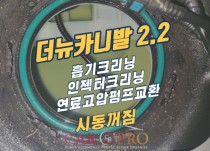더뉴카니발 2.2 시동꺼짐으로 견인입고