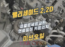 팰리세이드 겉벨트세트 교환 정비